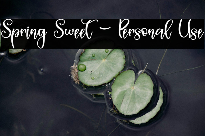 Spring Sweet - Personal Use Example 1