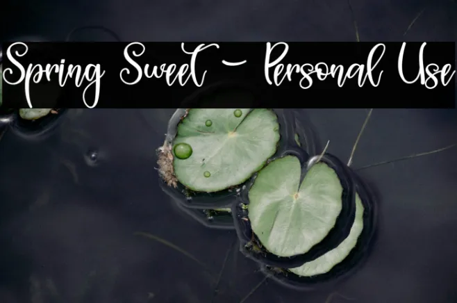 Spring Sweet - Personal Use Example 1