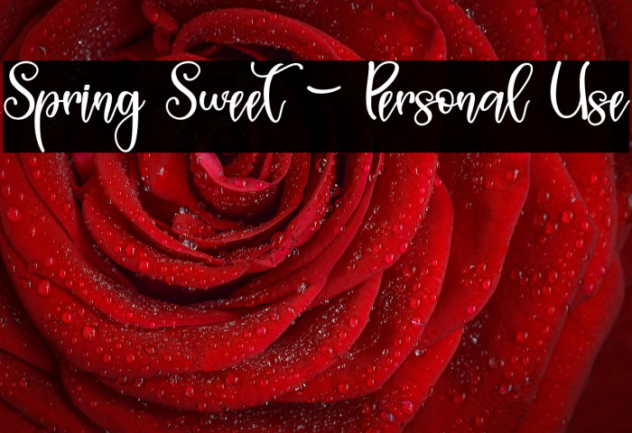 Spring Sweet - Personal Use Example 2
