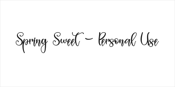 Spring Sweet - Personal Use Logo