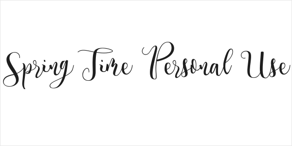 Spring Time Personal Use Logo