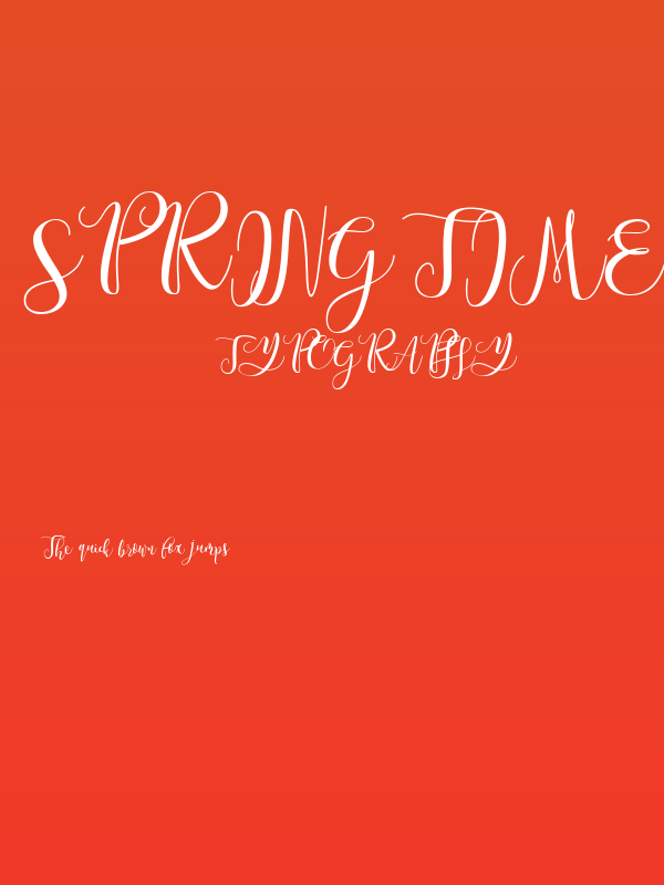 Spring Time Personal Use Poster