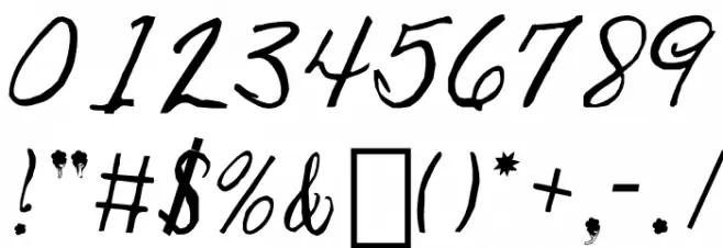 Spring Up Font OTHER CHARS