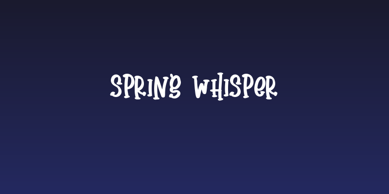 Spring Whisper Social Header