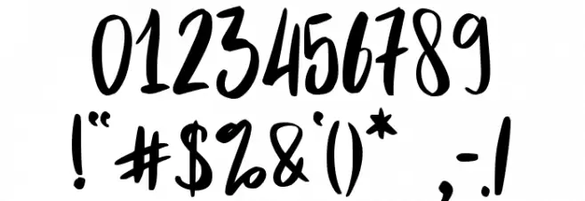 Spring has come - personal use Font OTHER CHARS