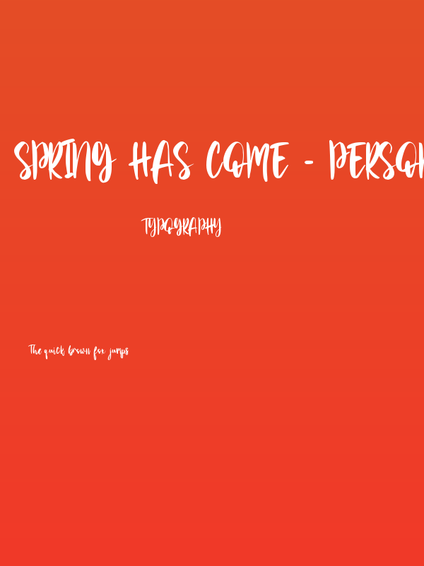 Spring has come - personal use Poster