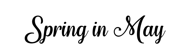 Spring in May  Free Fonts Download