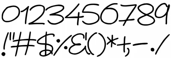 Spring in my step Font OTHER CHARS