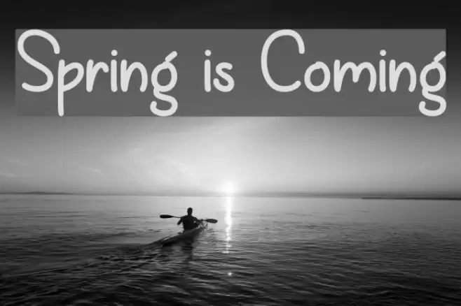 Spring is Coming Font examples