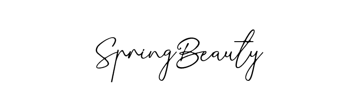 SpringBeauty  フリーフォントのダウンロード