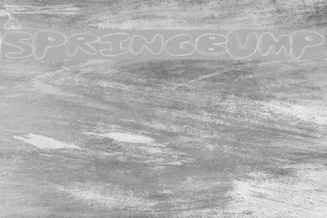 SpringBump Font examples