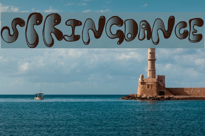 SpringDance Font examples