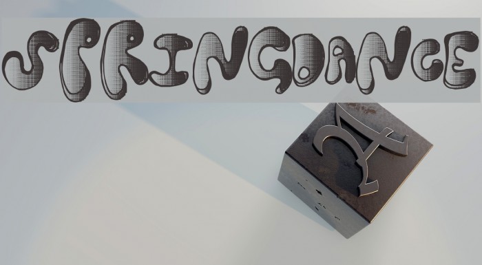 SpringDance Font examples