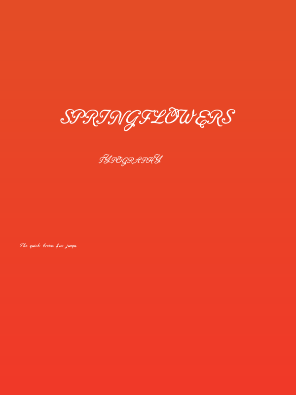 SpringFlowers Poster