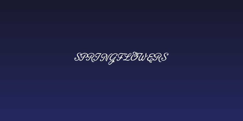 SpringFlowers Social Header