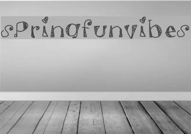 SpringFunVibes Font examples