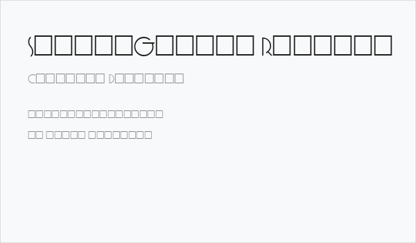 SpringGarden Regular Business Card