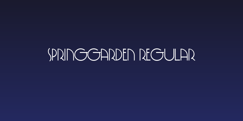 SpringGarden Regular Social Header