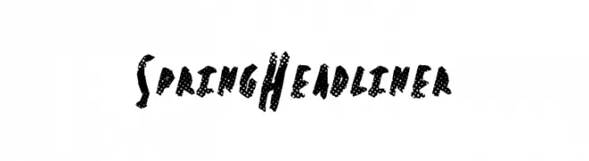 SpringHeadliner  Frei Schriftart Herunterladen