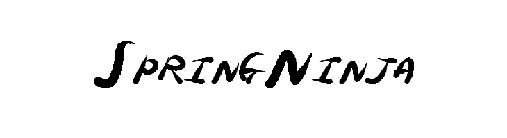 SpringNinja  font caratteri gratis
