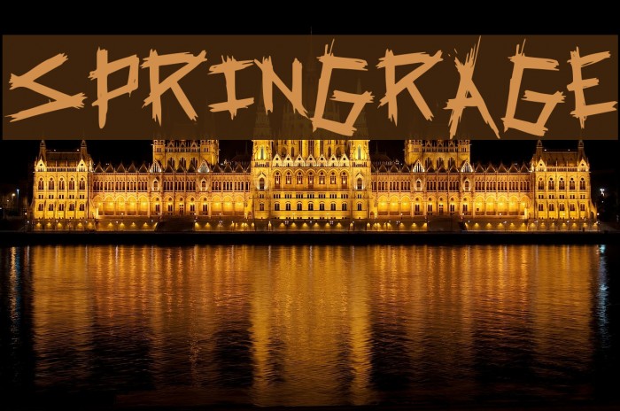 SpringRage Font examples