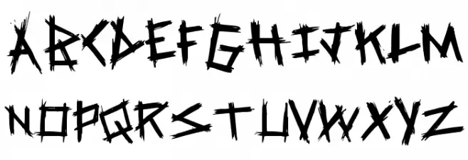 SpringRage フォント 小文字