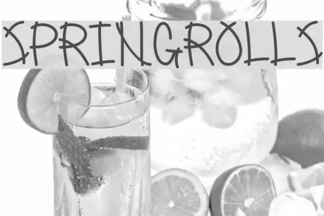 SpringRolls Font examples