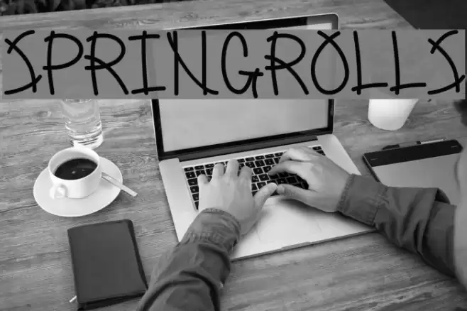 SpringRolls Font examples