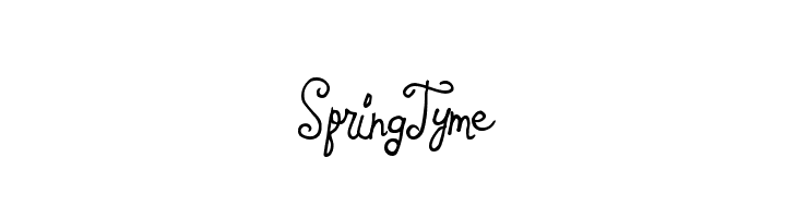 SpringTyme  免费字体下载