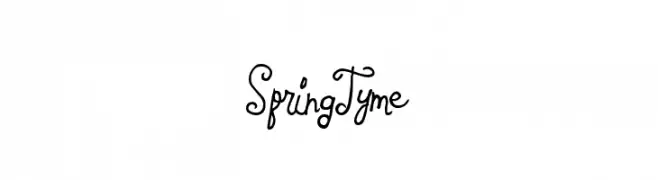SpringTyme  baixar fontes gratis