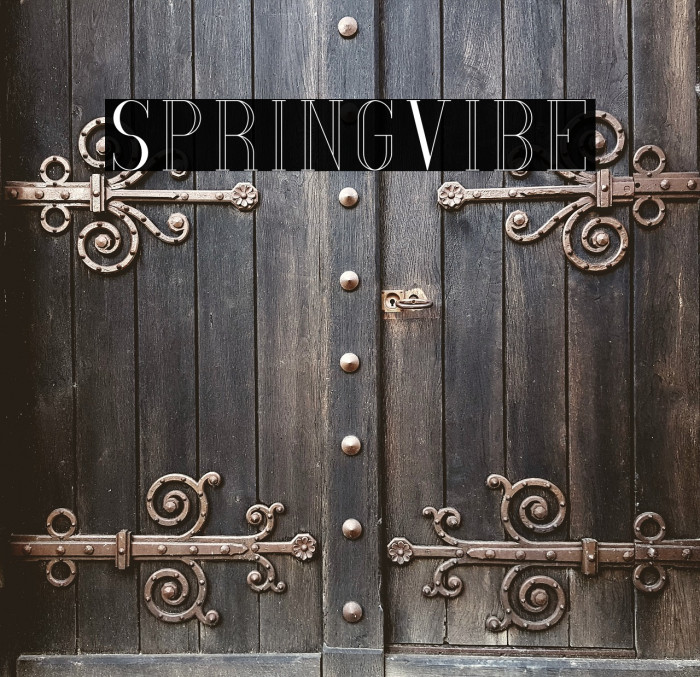 SpringVibe Font examples