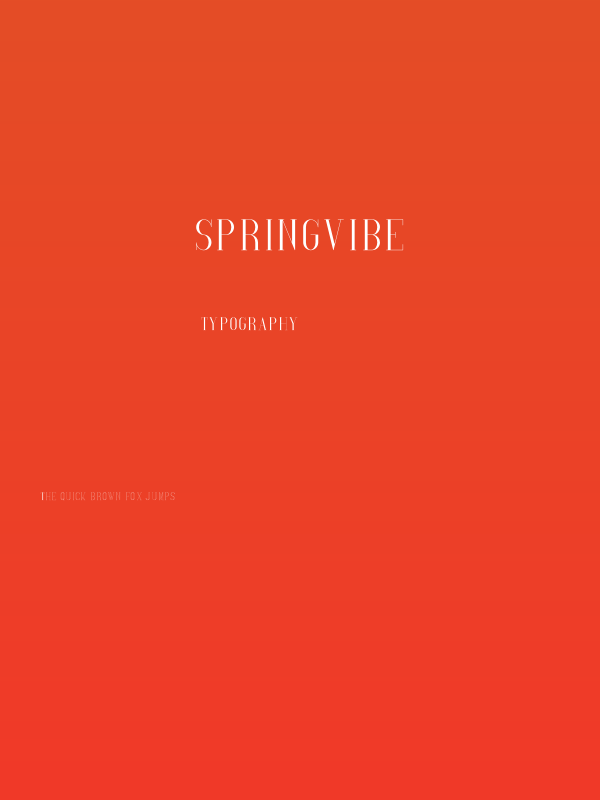 SpringVibe Poster