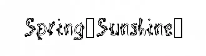Spring_Sunshine_  नि: शुल्क फ़ॉन्ट्स डाउनलोड