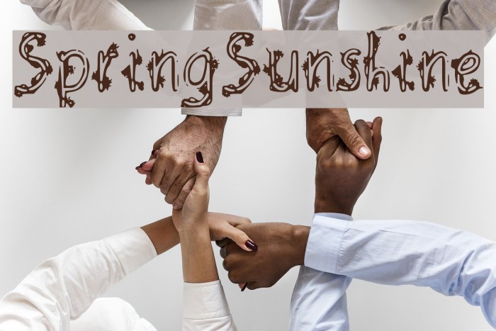 Spring_Sunshine_ Font examples
