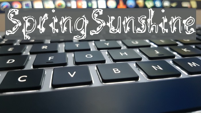 Spring_Sunshine_ Font examples