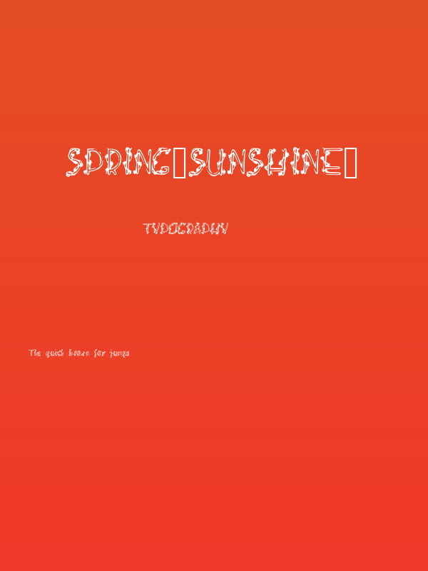 Spring_Sunshine_ Poster