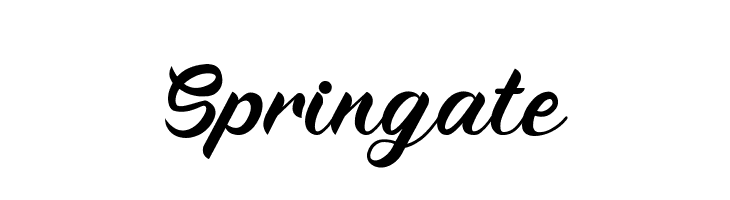 Springate  免费字体下载