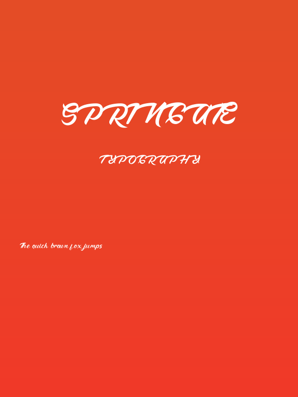 Springate Poster