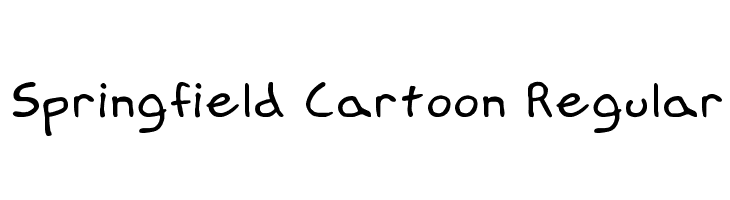 Springfield Cartoon Regular Font