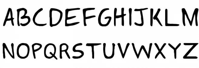 Springfield Cartoon Regular 字体 大写