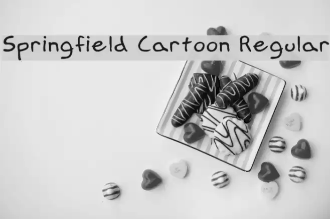 Springfield Cartoon Regular Font examples