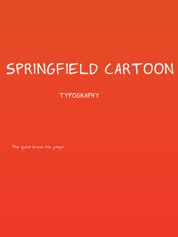 Springfield Cartoon Regular Poster