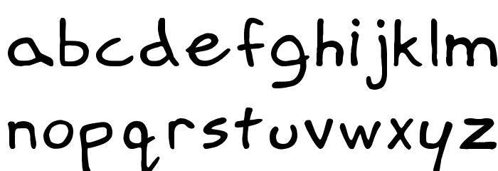 Springfield Cartoon Regular Font LOWERCASE