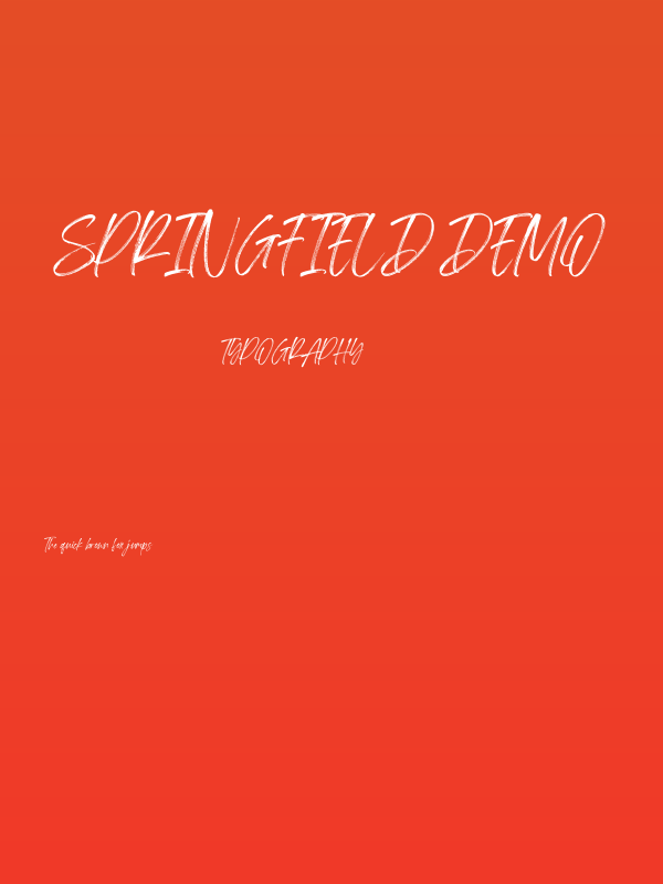 Springfield Demo Poster