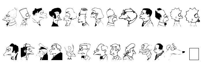 Springfield MugShots Schriftart Kleinbuchstaben