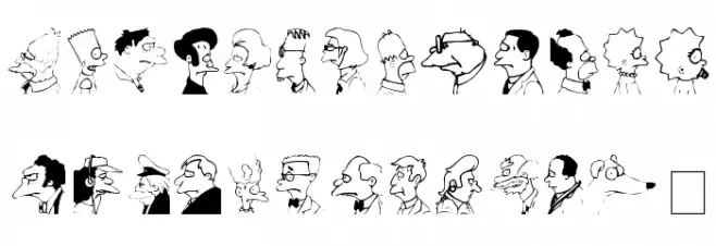 Springfield MugShots Schriftart Kleinbuchstaben