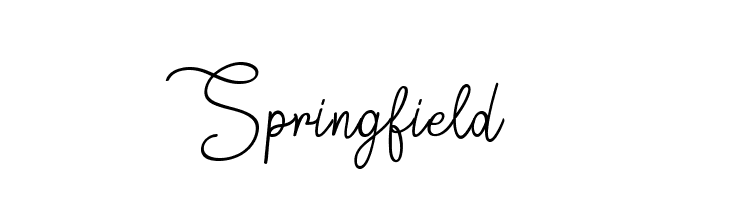 Springfield  Frei Schriftart Herunterladen