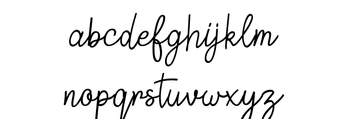 Springfield Font LOWERCASE