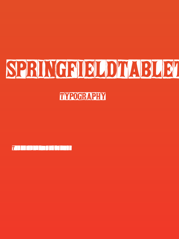 SpringfieldTablets Poster