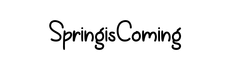 SpringisComing  font caratteri gratis